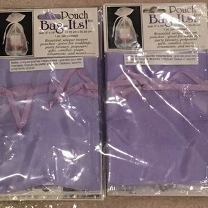 Lilac Drawstring Treat Gift Bags